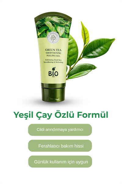 Bio Asia Yeşil Çay Peeling Jel – Yağ Dengesi Sağlayan, Gözenek Arındırıcı 150 ml