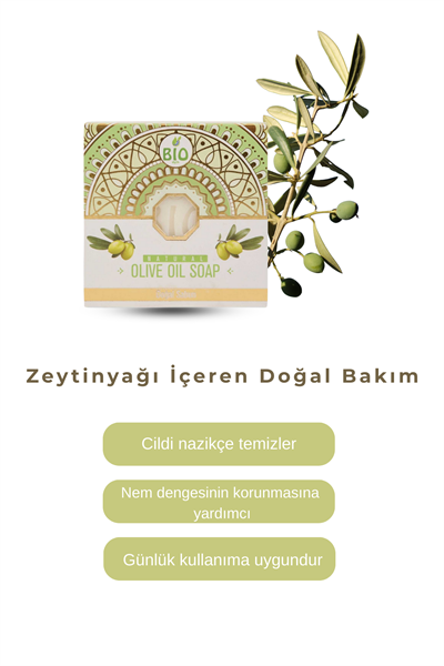 Bio Asia Zeytinyağlı Sabun – Yoğun Nemlendiren, Cildi Besleyen Doğal Zeytin Sabunu 150 gr