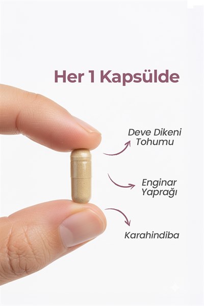 Milk Thistle – Deve Dikeni + Enginar + Karahindiba – Karaciğer Yenileyici Formül – 120 Kapsül