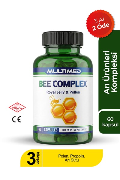 Multimed Bee Complex – Enerji ve Direnç Artırıcı Arı Ürünleri Formülü – 60 Kapsül