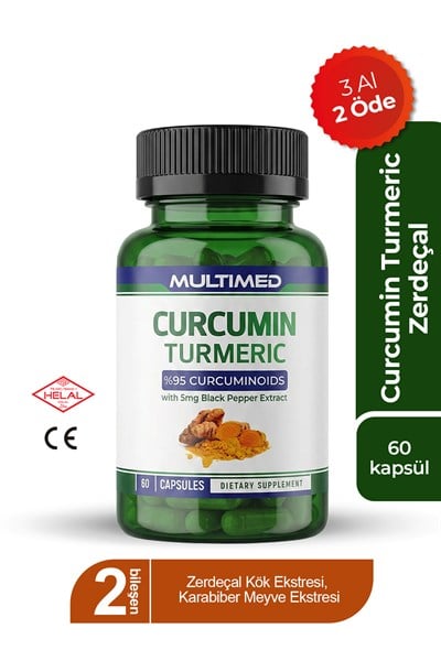 Multimed Curcumin Zerdeçal – İltihap Karşıtı & Eklem Destek Formülü – 60 Kapsül
