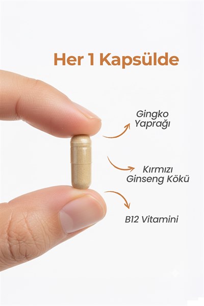 Multimed Ginkgo Biloba + Kırmızı Ginseng + B12 – Hafıza & Odak Artırıcı Premium Formül – 120 Tablet
