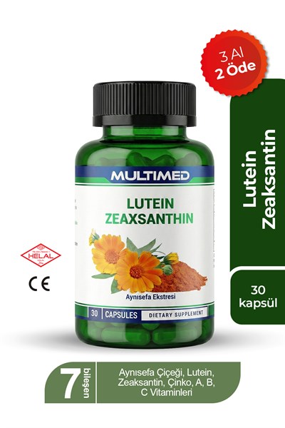 Multimed Lutein Zeaksantin – Göz Yorgunluğu & Ekran Işığına Karşı Koruma – 30 Kapsül