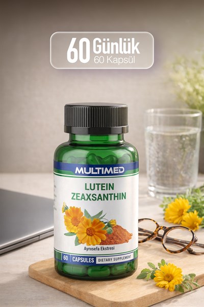 Multimed Lutein Zeaksantin – Sarı Nokta & Mavi Işık Koruyucu Göz Vitamini – 60 Kapsül