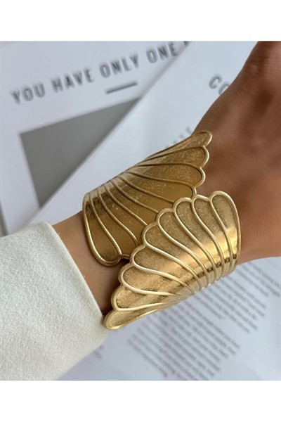 AYARLANABİLİR GOLD MELEK KANADI KALIN KELEPÇE