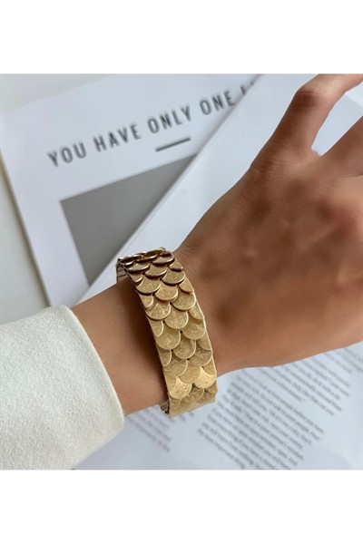 AYARLANABİLİR GOLD PULLU KELEPÇE