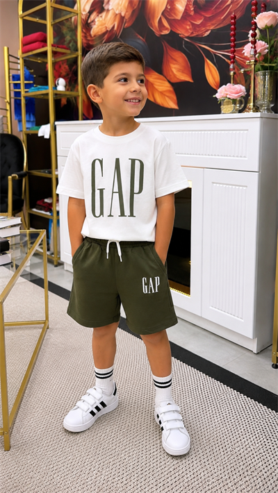 Yazı Detaylı Garson Boy Takım