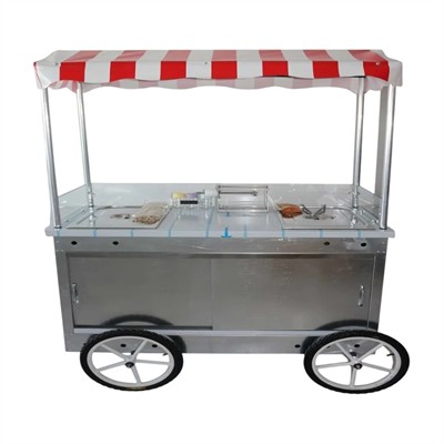Çubukta Patates Hotdog Arabası 60x120 (Model Çiğli)