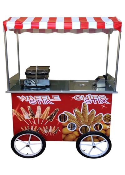 Çubukta Patates ve Çubukta Waffle Arabası 60x120 (Model Sivas)