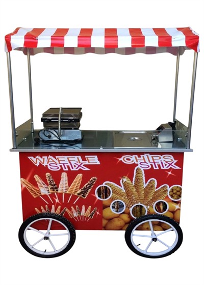 Çubukta Patates ve Çubukta Waffle Arabası 60x120 (Model Sivas)
