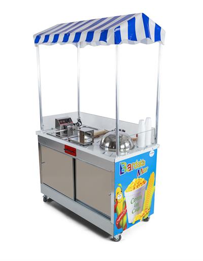 Elektrikli Bardakta Mısır Çubukta Patates Arabası Elektrikli 60x120 (Model Eskişehir)