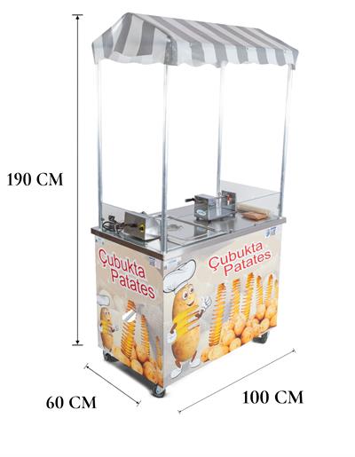 Elektrikli Çubukta Patates Arabası Elektrikli 60x100 (Model Gaziantep)