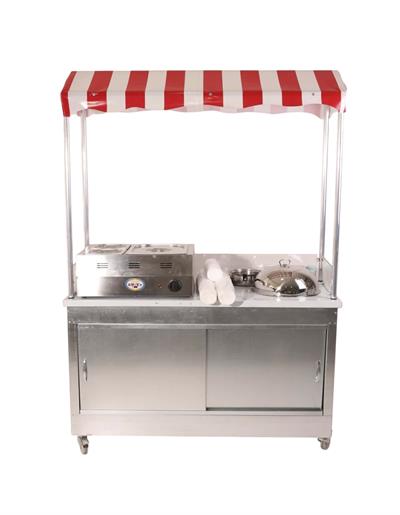 Elektrikli Hotdog Sosisli ve Bardakta Mısır Arabası 60x120 (Model Kırşehir)
