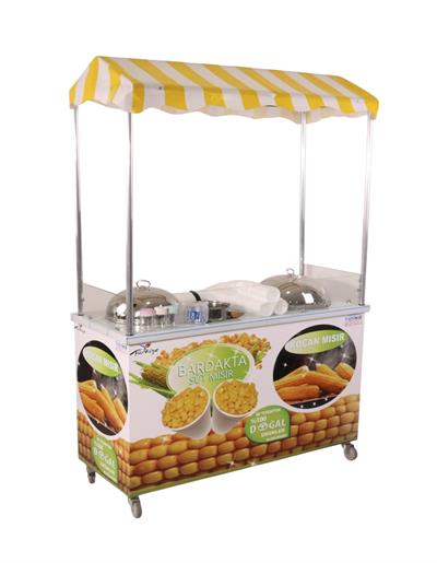 Elektrikli Koçan Mısır ve Bardakta Mısır Arabası 60x120 (Model Hakkari)
