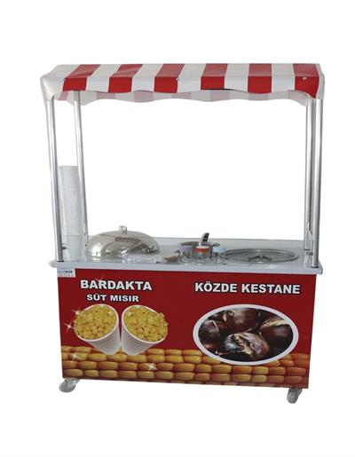 Közde Kestane ve Elektrikli Bardakta Mısır Tezgahı 60x100 (Model Boyabat)
