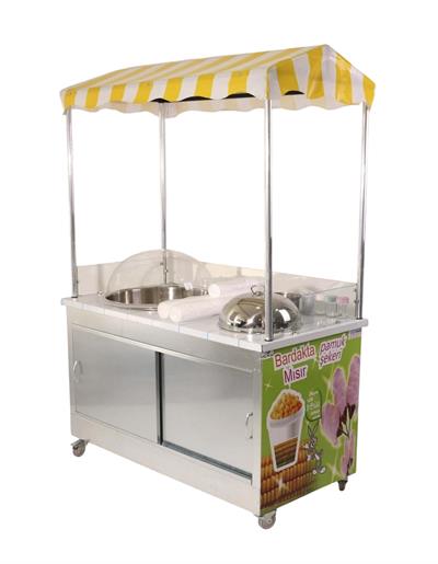 Pamuk Şeker ve Bardakta Mısır Arabası Elektrikli 60x120 (Model Konya)