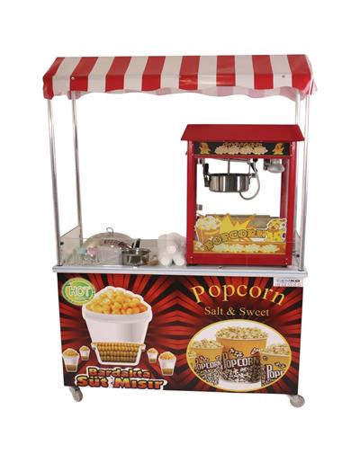 Elektrikli Popcorn ve Bardakta Mısır Tezgahı 60x120 (Model Bahçelievler)