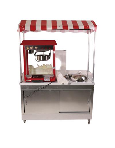 Elektrikli Popcorn ve Bardakta Mısır Tezgahı 60x120 (Model Bahçelievler)