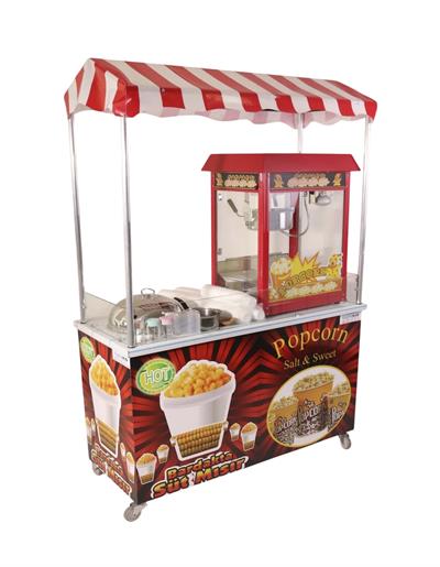 Elektrikli Popcorn ve Bardakta Mısır Tezgahı 60x120 (Model Bahçelievler)