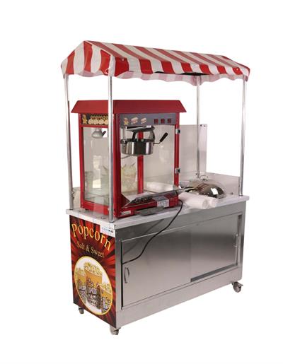Elektrikli Popcorn ve Bardakta Mısır Tezgahı 60x120 (Model Bahçelievler)