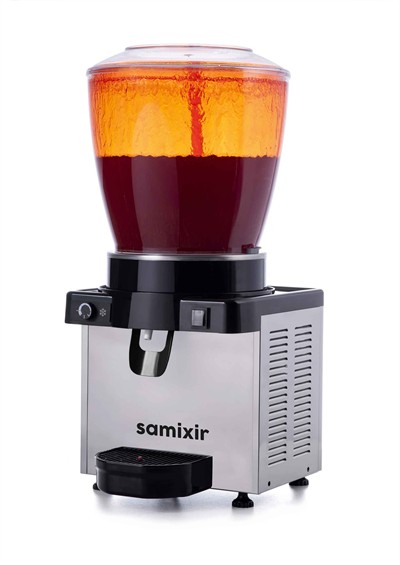 Panoramik 22L Fıskiyeli Soğuk İçecek Dispenseri S22 Limonata Şalgam Suyu Makinesi