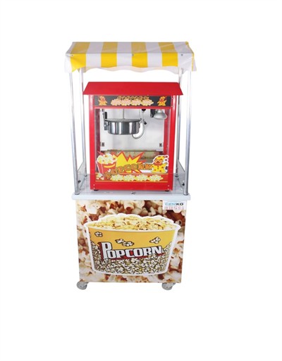 Popcorn Mısır Patlama Arabası 50X70 (Model Ürgüp)
