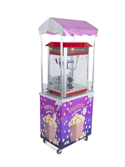 Popcorn Mısır Patlatma Arabası 50x70 (Model Giresun)
