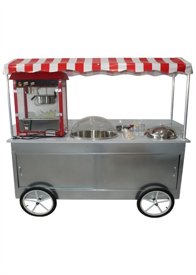 Popcorn Pamuk Şeker ve Bardakta Mısır Arabası 65x180 (Model Marmaris)