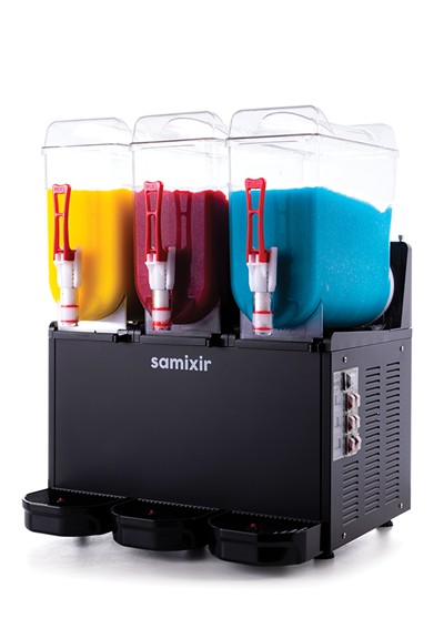 Slush Triple Meyve Suyu Dispenseri 12L+12L+12L Buzlaş Makinesi