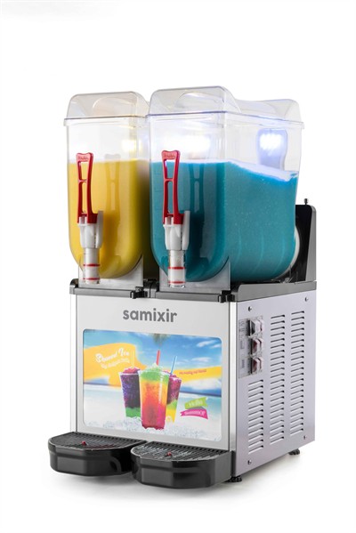 Slush Twin Allure Meyve Suyu Dispenseri 12L+12L Buzlaş Makinesi