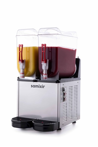 Slush Twin Meyve Suyu Dispenseri 12L+12L Buzlaş Makinesi