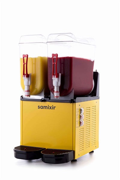 Slush Twin Meyve Suyu Dispenseri 12L+12L Buzlaş Makinesi