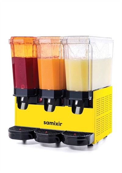 Triple Klasik Fıskiyeli Soğuk İçecek Dispenseri, 20+20+20 L