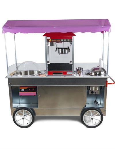 Pamuk Şeker, Popcorn ve Bardakta Mısır Arabası 65x180 (Model Trabzon)