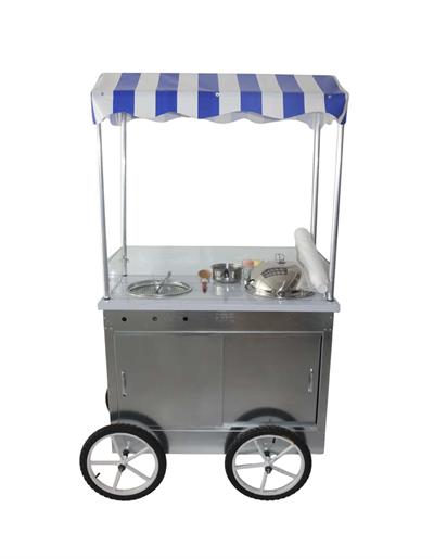 Tüplü Tekerlekli Bardakta Mısır ve Közde Kestane Arabası 60x100 (Model Çankırı)