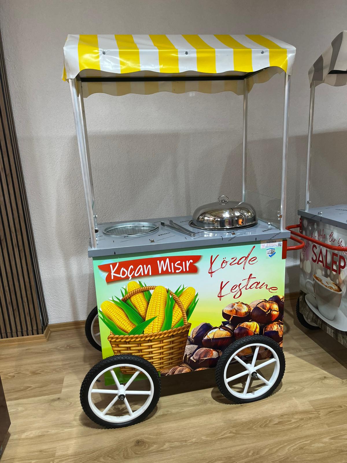 közde kestane ve mısır arabası