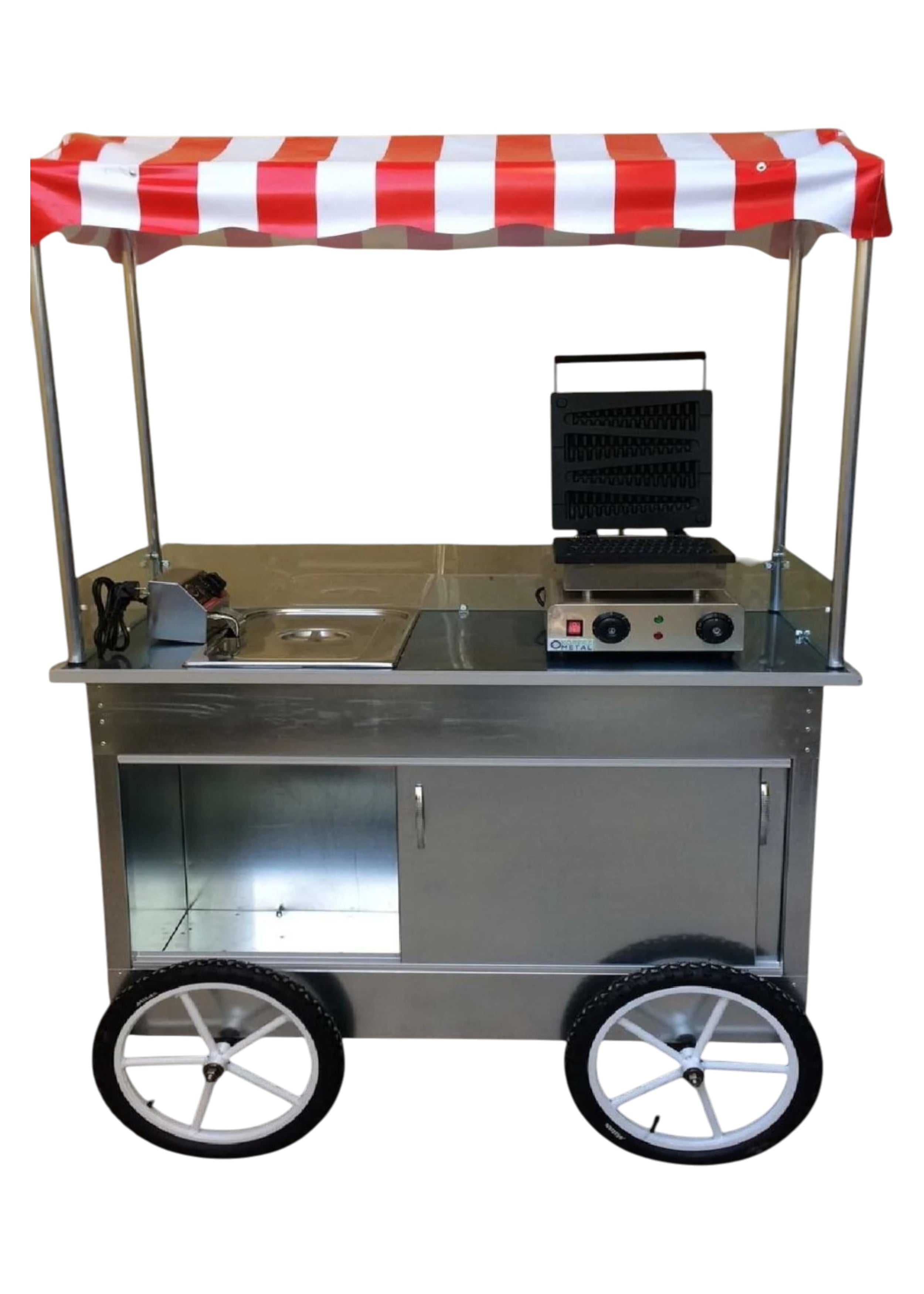 Çubukta Patates ve Çubukta Waffle Arabası 60x120 (Model Sivas)