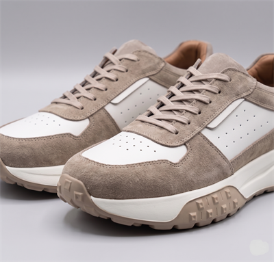 Erkek Bej Süet Hakiki Deri Casual Günlük Sneaker EVA Taban Ayakkabı – Gardi