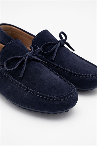 Erkek Laciver Süet Hakiki Deri Bağcıklı Driver Loafer Günlük Casual Ayakkabı - Glader