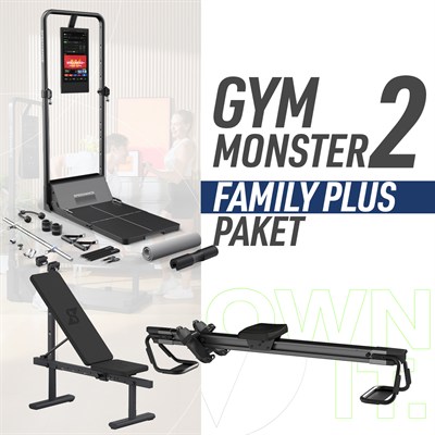 Gym Monster 2 Family Plus (Açı Ayarlı Bench ve Kürek Bench)