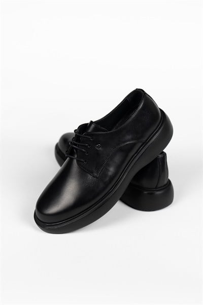 Klasik Deri Ayakkabı Siyah Mat