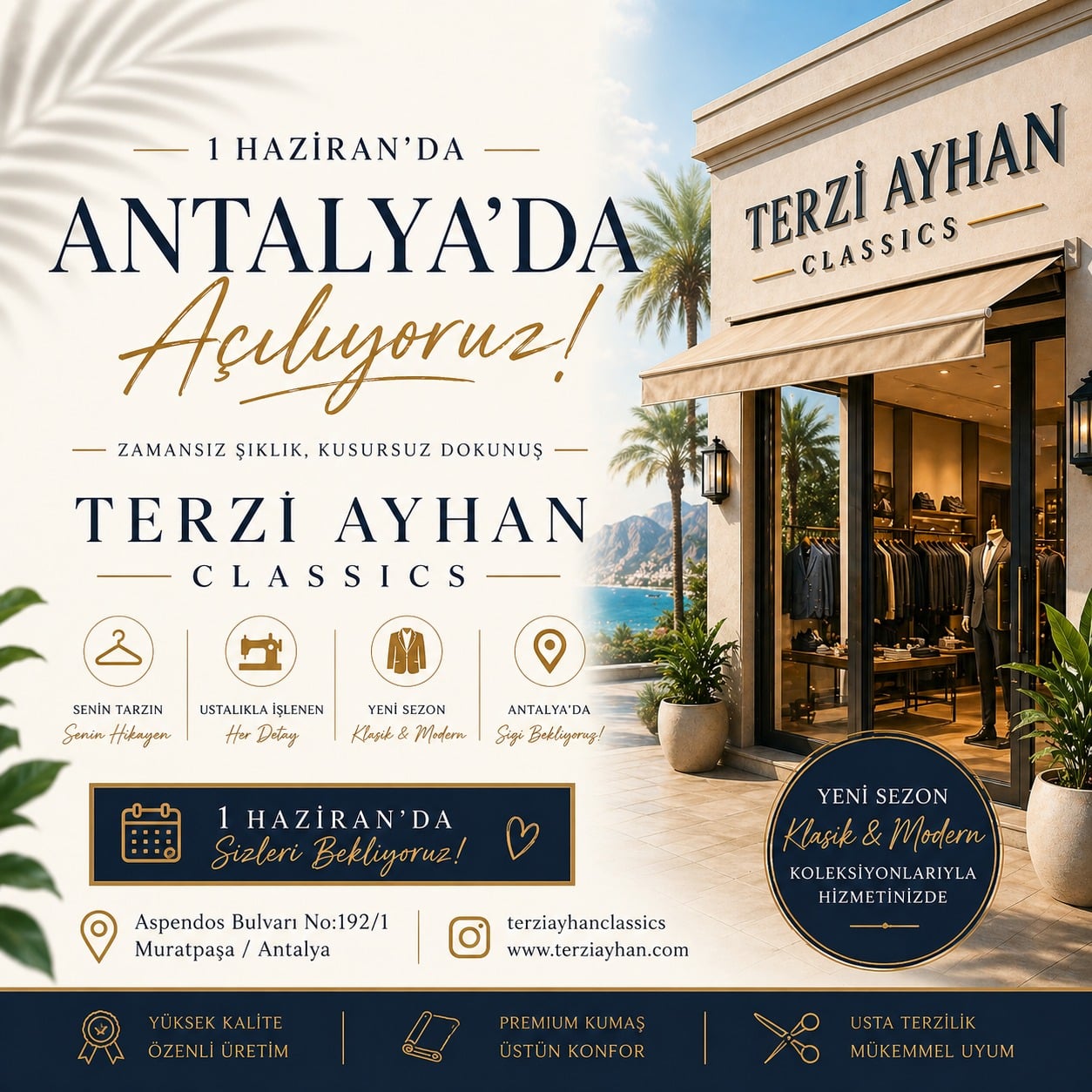Terzi Ayhan Antalya Açılış