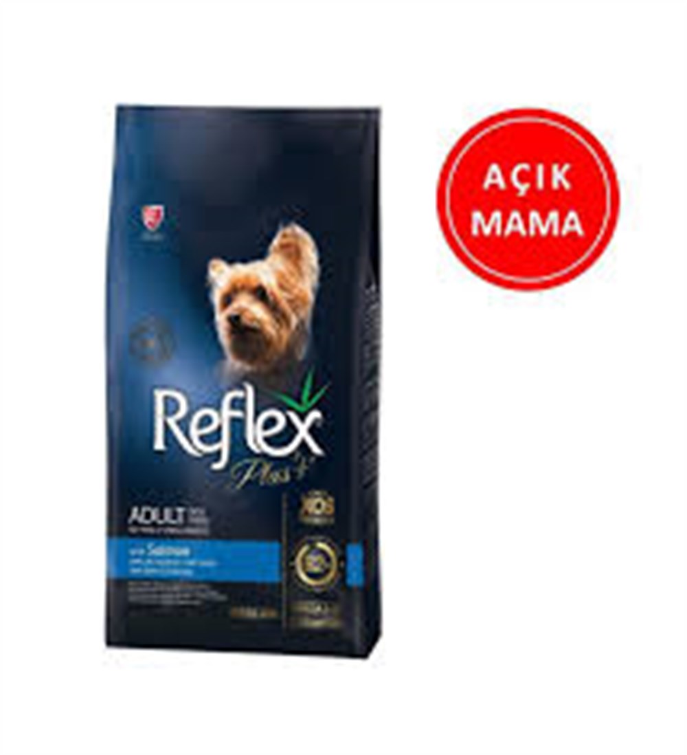 AÇIK REFLEX PLUS SOMONLU MİNİ IRK KÖPEK MAMASI 023 1 KG