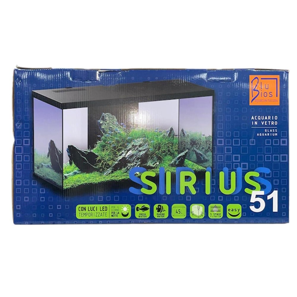 Blubios Blubi̇OS Sirius 51 LED Aydinlatmali Akvaryum 45l Black En Ucuz Fiyatları ve Özellikleri