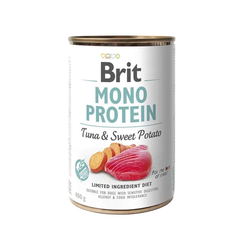 Brit Care Mono Protein Köpekler için Ton Balığı ve Tatlı Patetesli Yaş Mama 400 gr