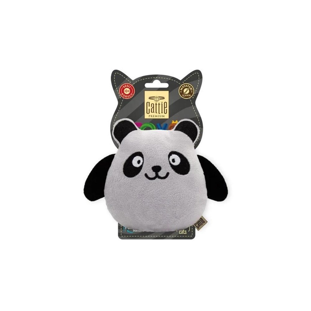 CATTİE MATATABİ İÇERİKLİ KEDİ OYUNCAĞI PELUŞ PANDA 15CM