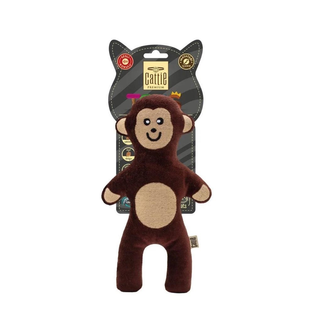 CATTİE MATATABİ İÇERİKLİ KEDİ OYUNCAĞI PELUŞ MAYMUN 20CM