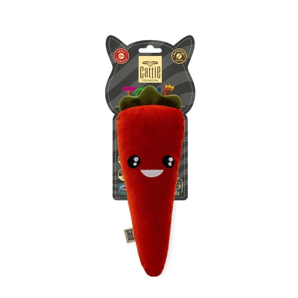 CATTİE MATATABİ İÇERİKLİ KEDİ OYUNCAĞI PELUŞ HAVUÇ 20CM