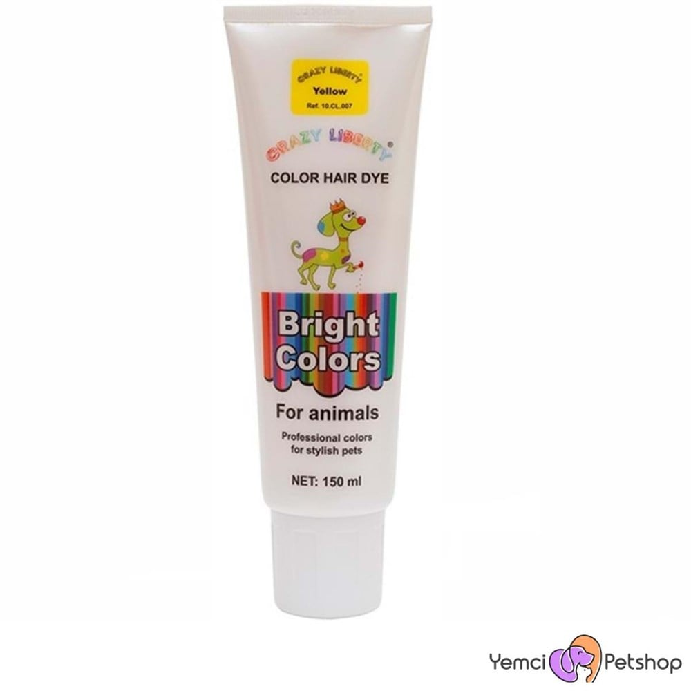 CRAZY LIBERTY Evcil Hayvanlar İçin Saç Boyası SARI 150 ML