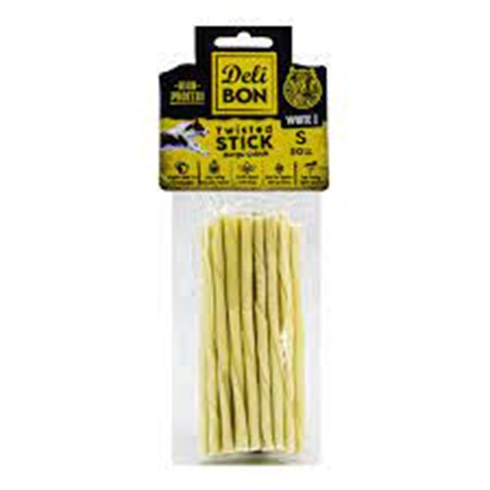 DELİBON DERİ BURGU ÇUBUK İNCE BOY 20Lİ PAKET BEYAZ İNCEX20AD.